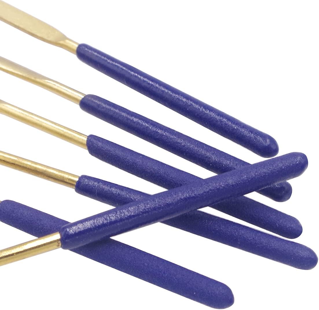 Wolfride 10pcs Titanium-Coated Diamond Needle File Set 3 X 140mm Mini Fine Diamond Files for Metal Glass Jewelry Round Triangular Square Flat Shape