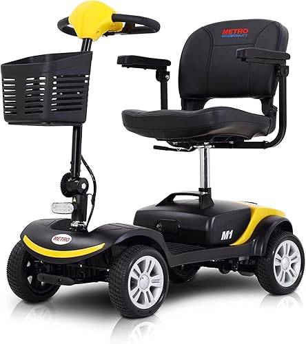 PENGJIE Scooter eléctrico de movilidad para adultos, dispositivo de silla de ruedas para viajes, ancianos, peso máximo de 300 libras, scooter de