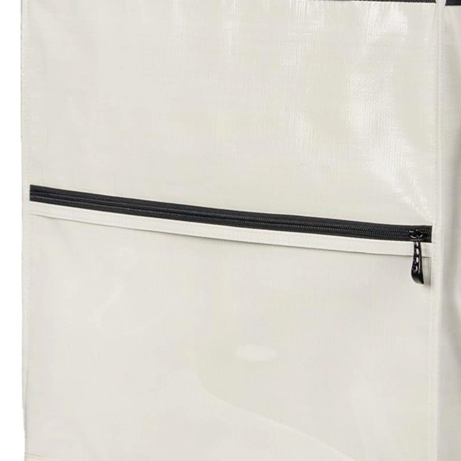 RIZGHWOY Borsa di Drogheria Riutilizzabile su Ruote Carrello della Spesa Portatile a Prova di Carrello Pieghevole per Campeggio in Palestra da Viaggio (WHITE)