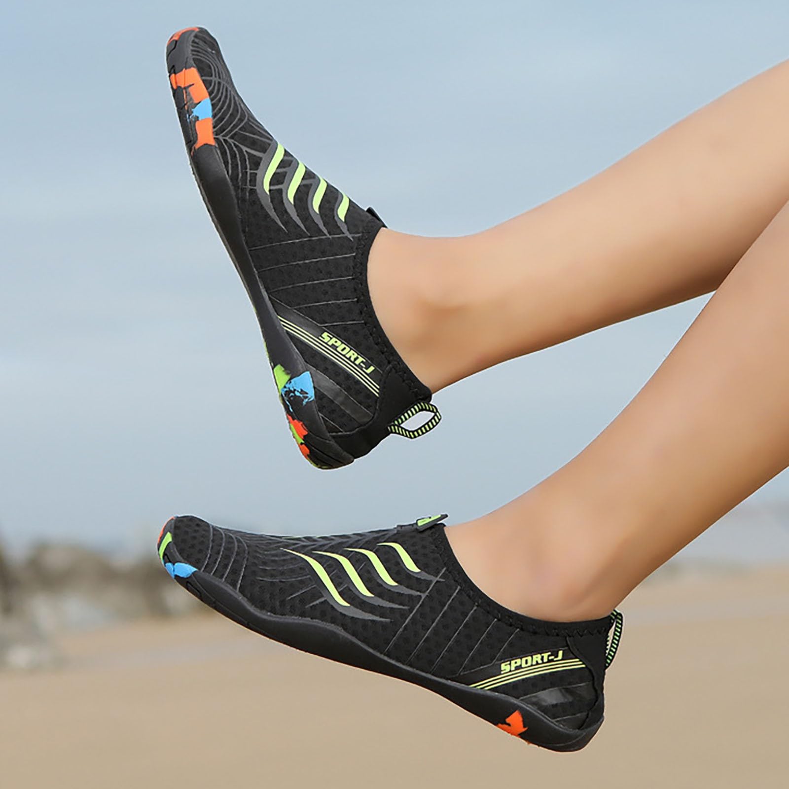 Pantuflas para hombre, cómodas sandalias casuales para hombres y mujeres, playa, caminar, gimnasio, suela deportiva, rayas ligeras, estampado de letras, calzado de moda para atuendo con pantalones
