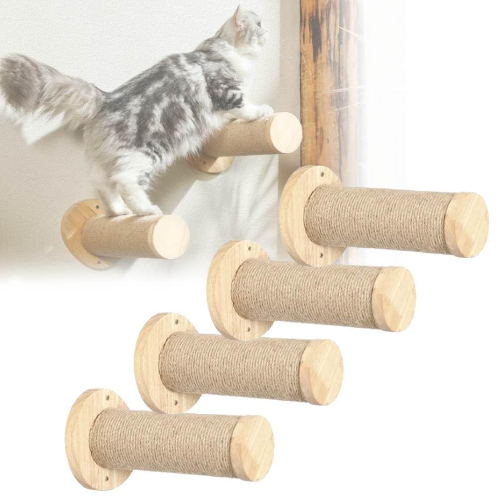 Amazon.co.jp: iimono117 キャットステップ 2本 猫 壁掛け階段