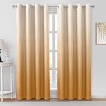 HOMEIDEAS Rideaux de blackout bleu marine Ombre 52 X 63 Longueur de pouce Gradient Chambre Darkening Thermal Insulated Energy Saving Grommet 2 Panneaux Fenêtre Draps pour Salon/Chambre