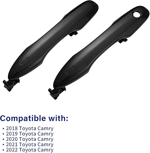 Miniatura 4 de 4 manijas exteriores para puertas compatibles con Toyota Camry 2018-2023, Toyota Corolla 2019-2023, Toyota Avalon 2020-2022, manija de puerta