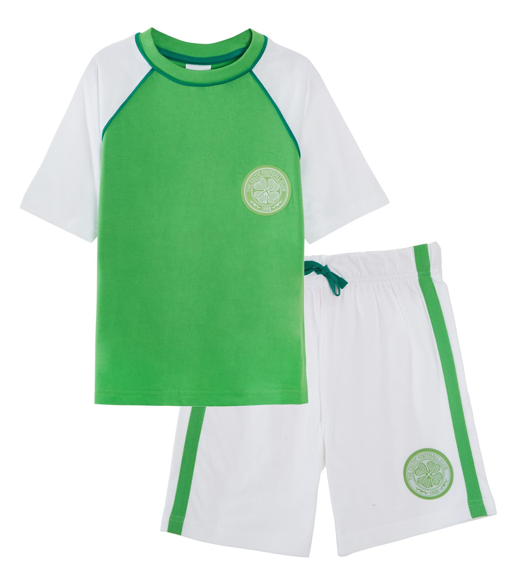 Celtic F.c. Boys Green Kids Celtic Fc Football Club Short Pyjamas 13 Years