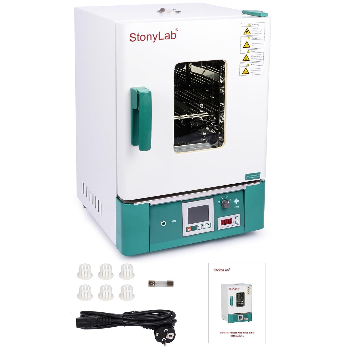 stonylab Zwangsluftkonvektionsofen, Digitale Luftzwangs-Trocknungs-und Heizkammer mit Zwangskonvektion, Forced Air Convection Oven 220V/300℃ 50/60 Hz 800W