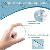 Vista 4 de Hisopos de algodón de punta de precisión/brotes de algodón de doble punta para maquillaje 800pcs