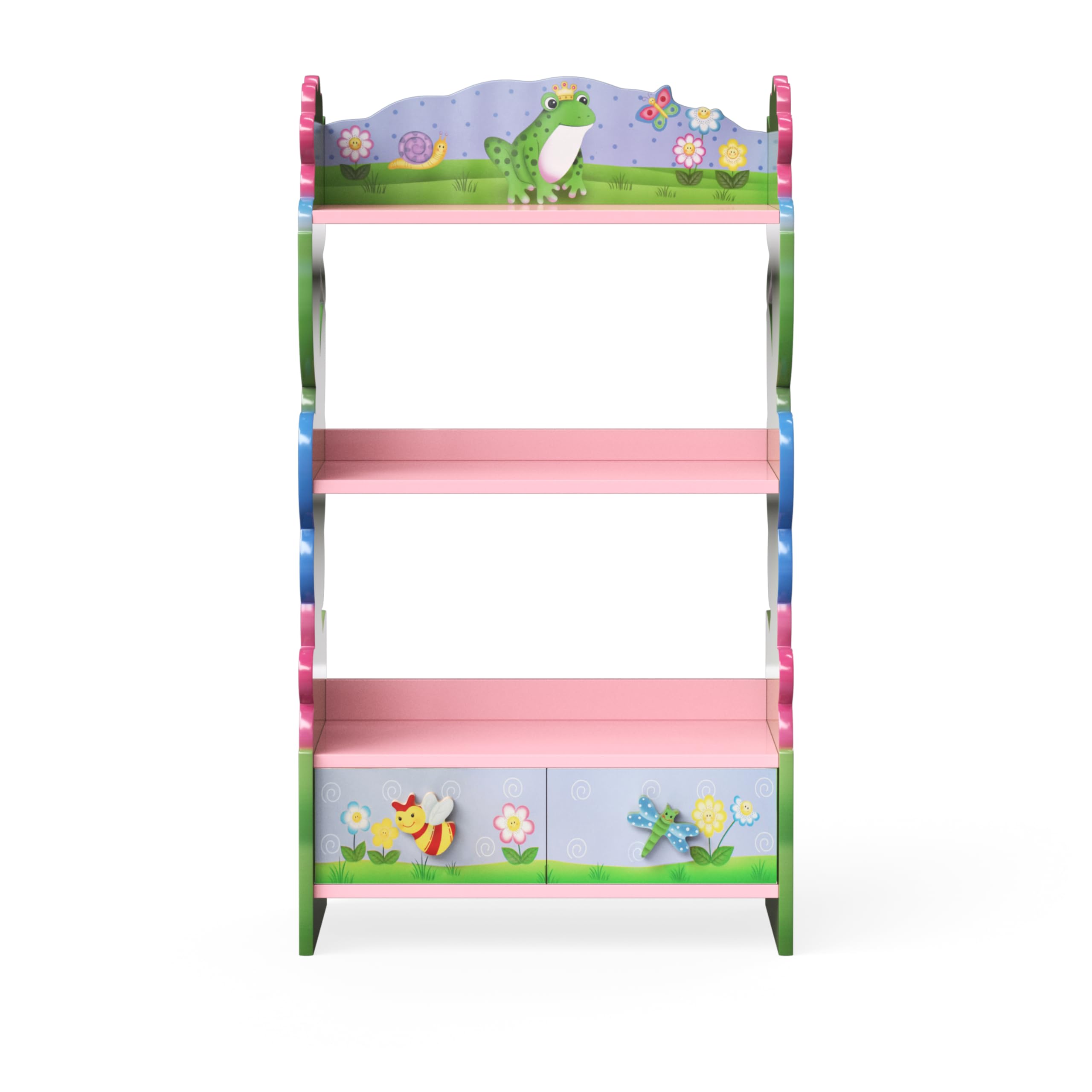 Fantasy Fields Bibliothèque Enfant Fille Bois étagère de Rangement Livres Jouets W-7500A | Étagère de Rangement Livres Jouets, 55,88 x 29,21 x 96,52 cm, Lot de 1