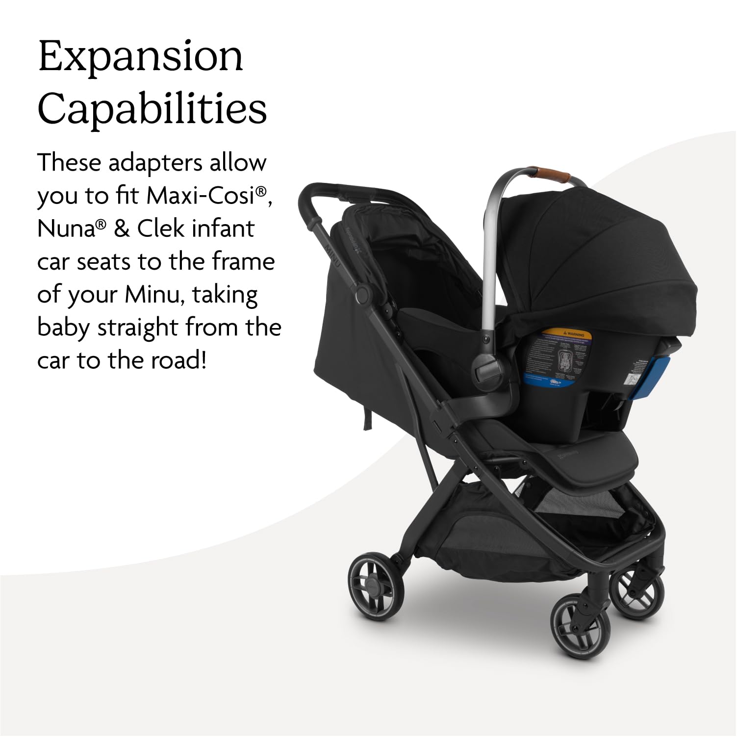 UPPAbaby Adaptateur de siège auto pour Minu V3 – Compatible avec Maxi-Cosi, Nuna, Clek – 1 paire