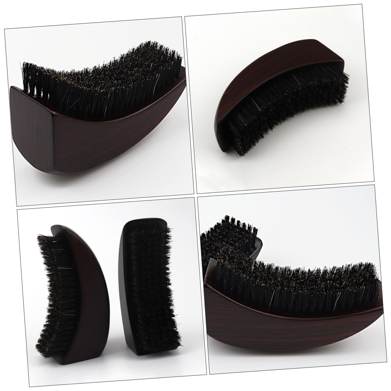 TOVINANNA Practical Beard Brush Portable Travel Beard Care Portable Cleaning Brush Set