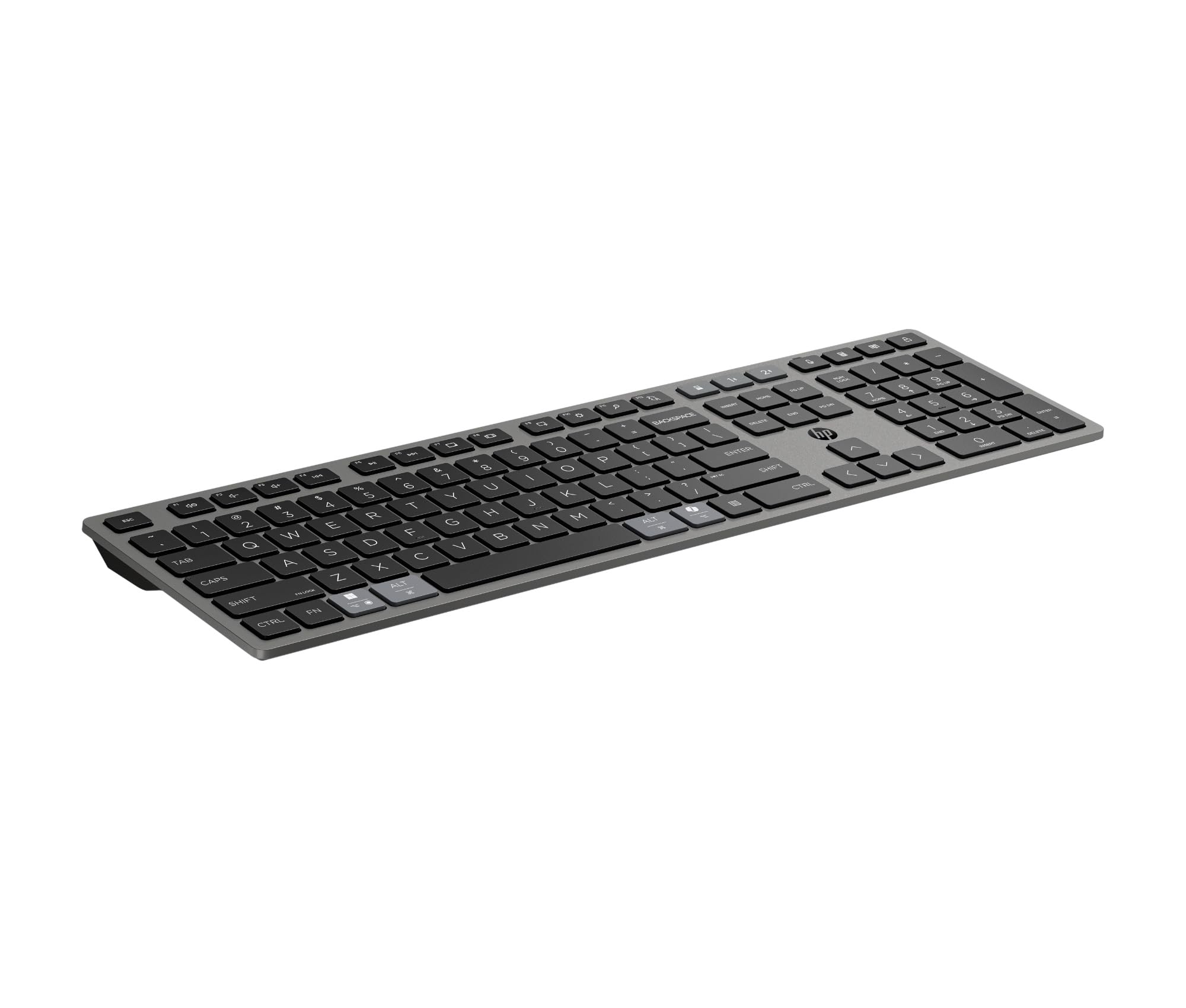 HP 720 - Teclado QWERTY Español y ratón inalámbricos Recargables multidispositivo, Carga rápida, dongle USB HP Unifying, Windows/macOS, Color Negro