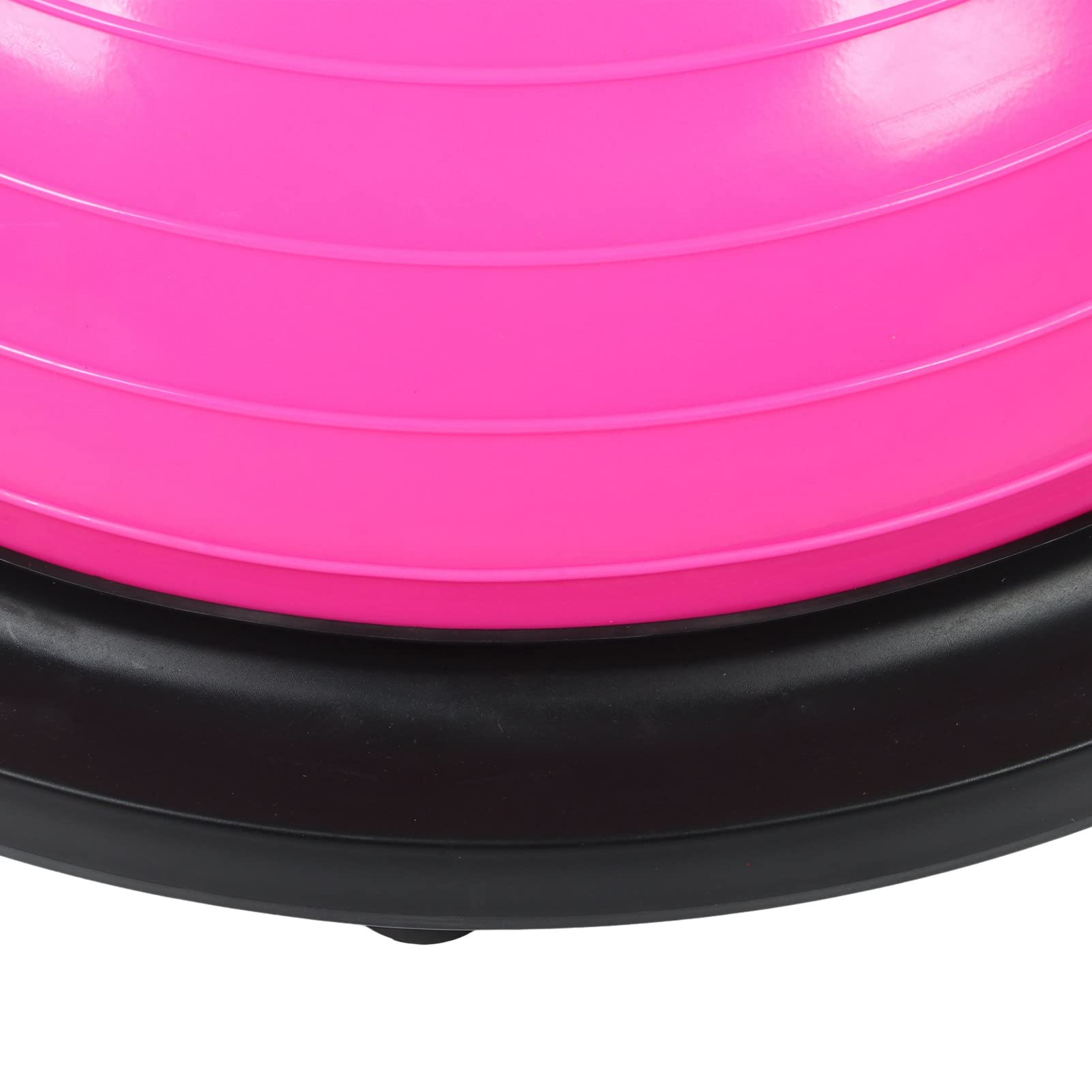 Balance-Trainer-Ball, Rutschfest, Halber Ball für Bauchmuskeln und Pilates-Übungen, für Massage, Fitness, Rosa, 45,7 Cm Durchmesser