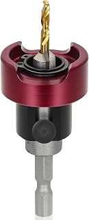 KEENTECH 82° Carbide Countersink Drill Bit 3/8" with Adjustable Depth Stop & Ball Bearing - Precise Woodworking for #6-#10 Screws