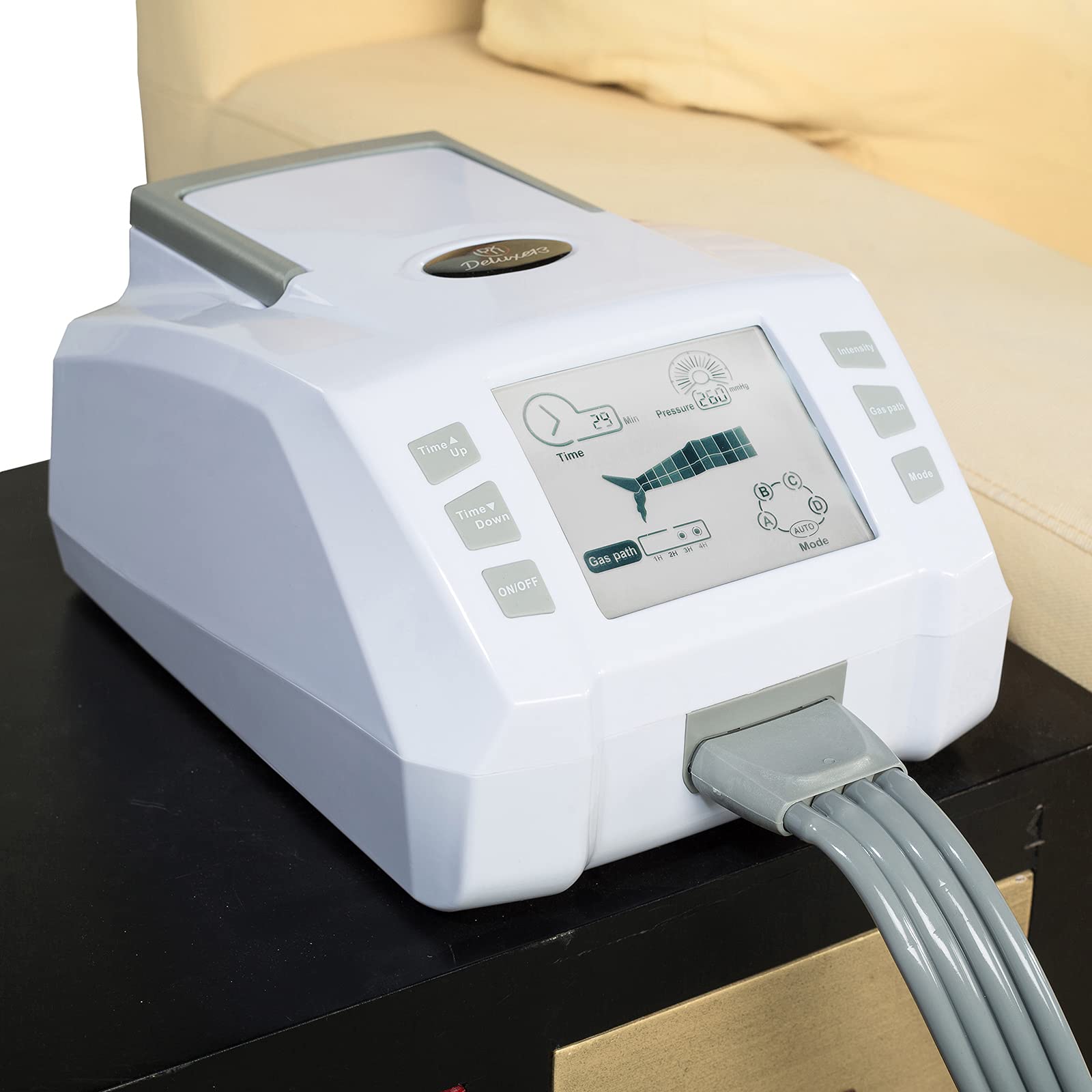 Equipo de Masaje por Aire - Digital con Intensidad Regulable - Masajeador Para Piernas - Abdomen Barriga - Brazo