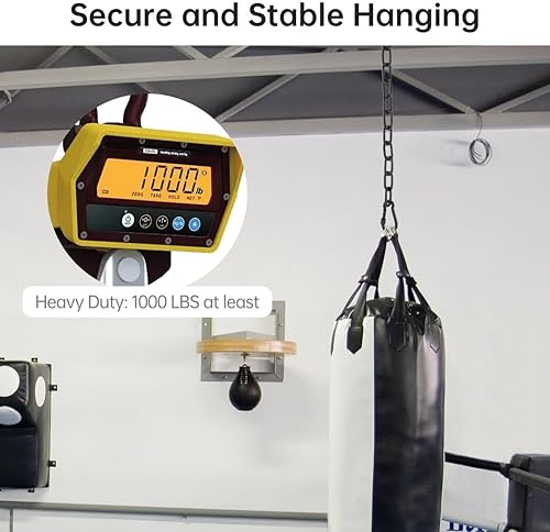 Miniatura 5 de yeesport 2 cadenas para sillas colgantes, kits de colgar resistentes, cadena ajustable para silla colgante, para interiores y exteriores, silla