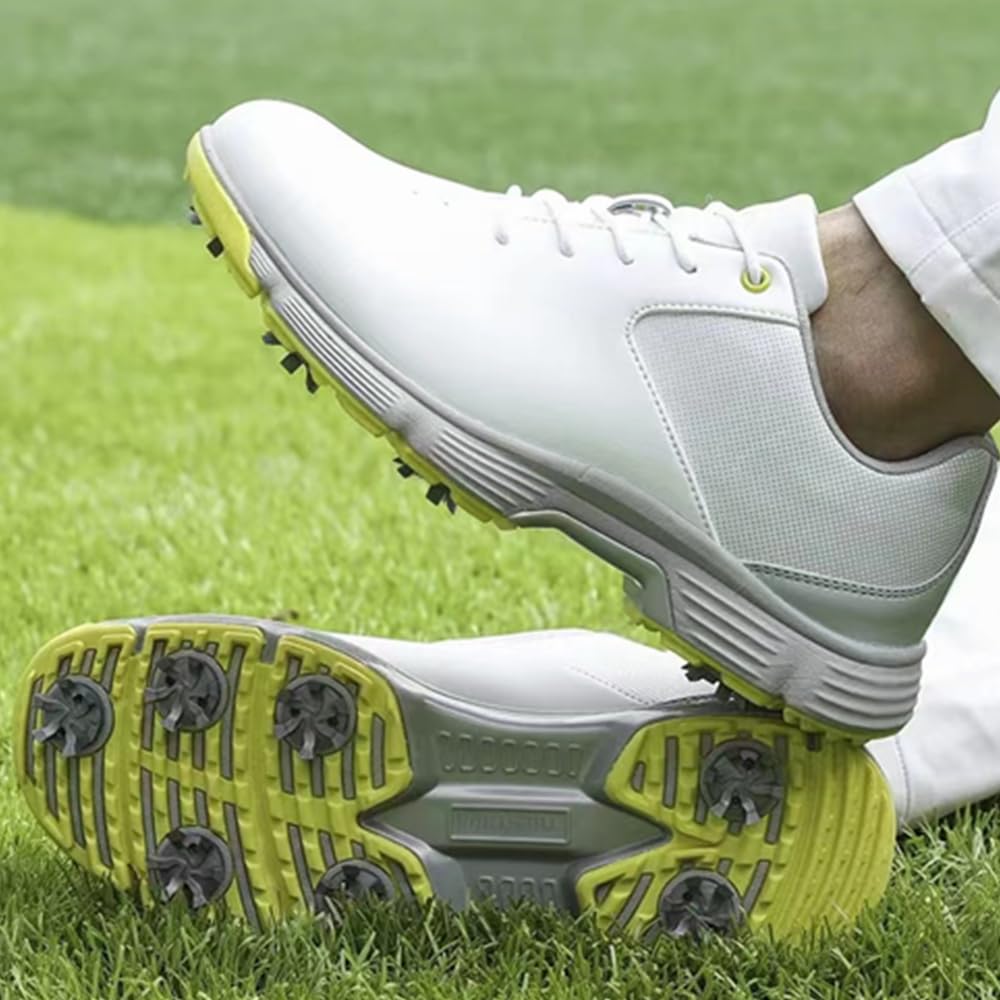 Raheem 20 Punte Da Golf Con Chiave – Chiodi In TPU Bianco/Nero Per Trazione E Stabilità - 2