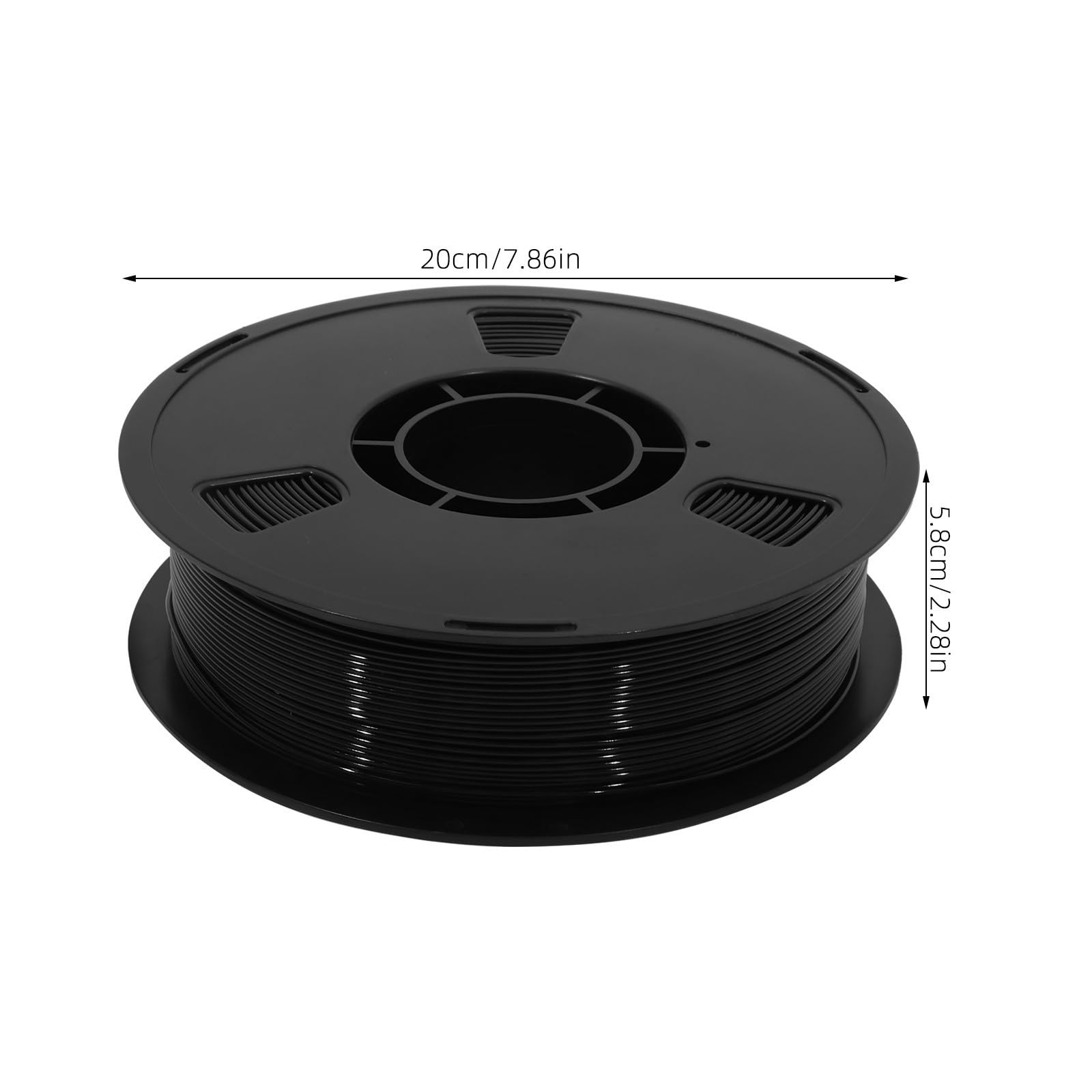 Uonlytech Petg Schlauch 1,75mm für 3d drucker 3d filamentschlauch Schwarz Petg Hohe Belastbarkeit Formstabil für 3d druck und Kreative Gestaltungen