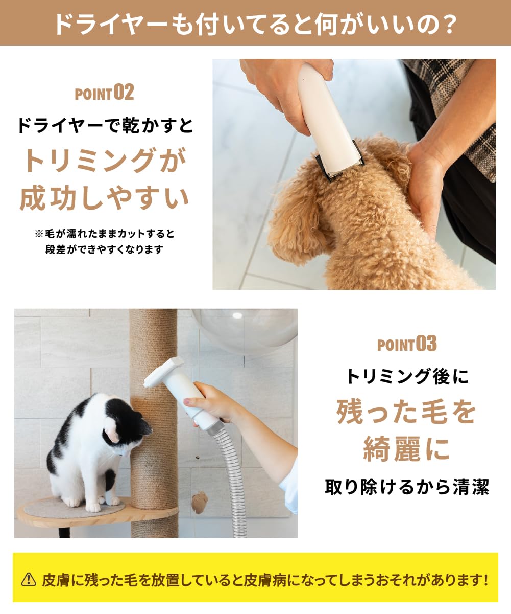 Amazon.co.jp: MOFMORE トリムドライ 【ドライヤー付き】 グルーミング