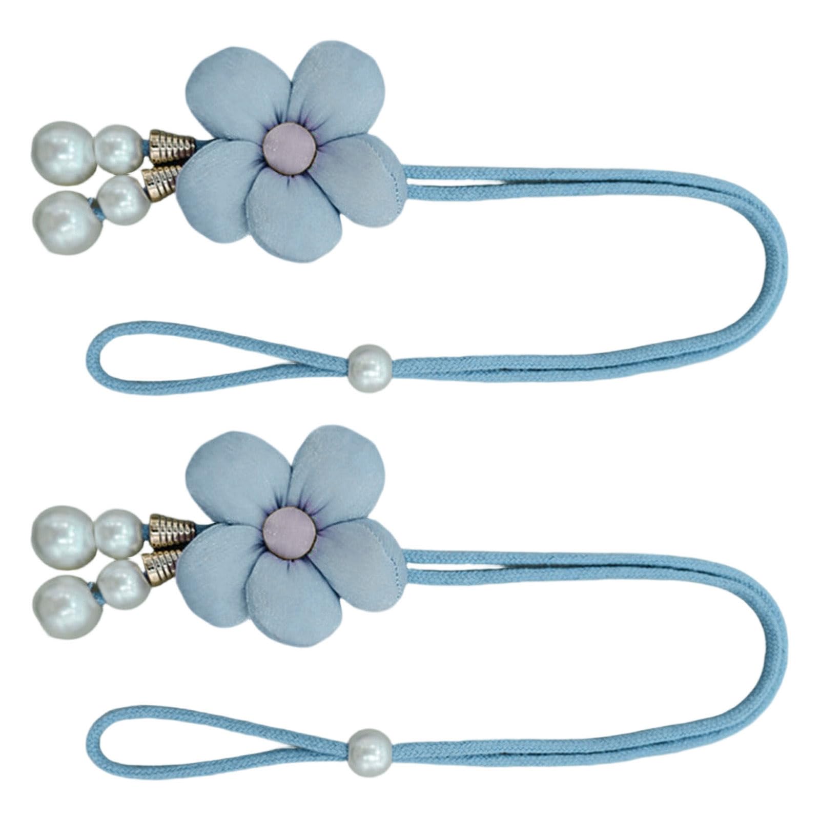 2Pcs Curtain Tieback Flower Window Bind Holdback Buckles Rope Drapery Holders Decorative Curtains Holdbacks Tiebacks