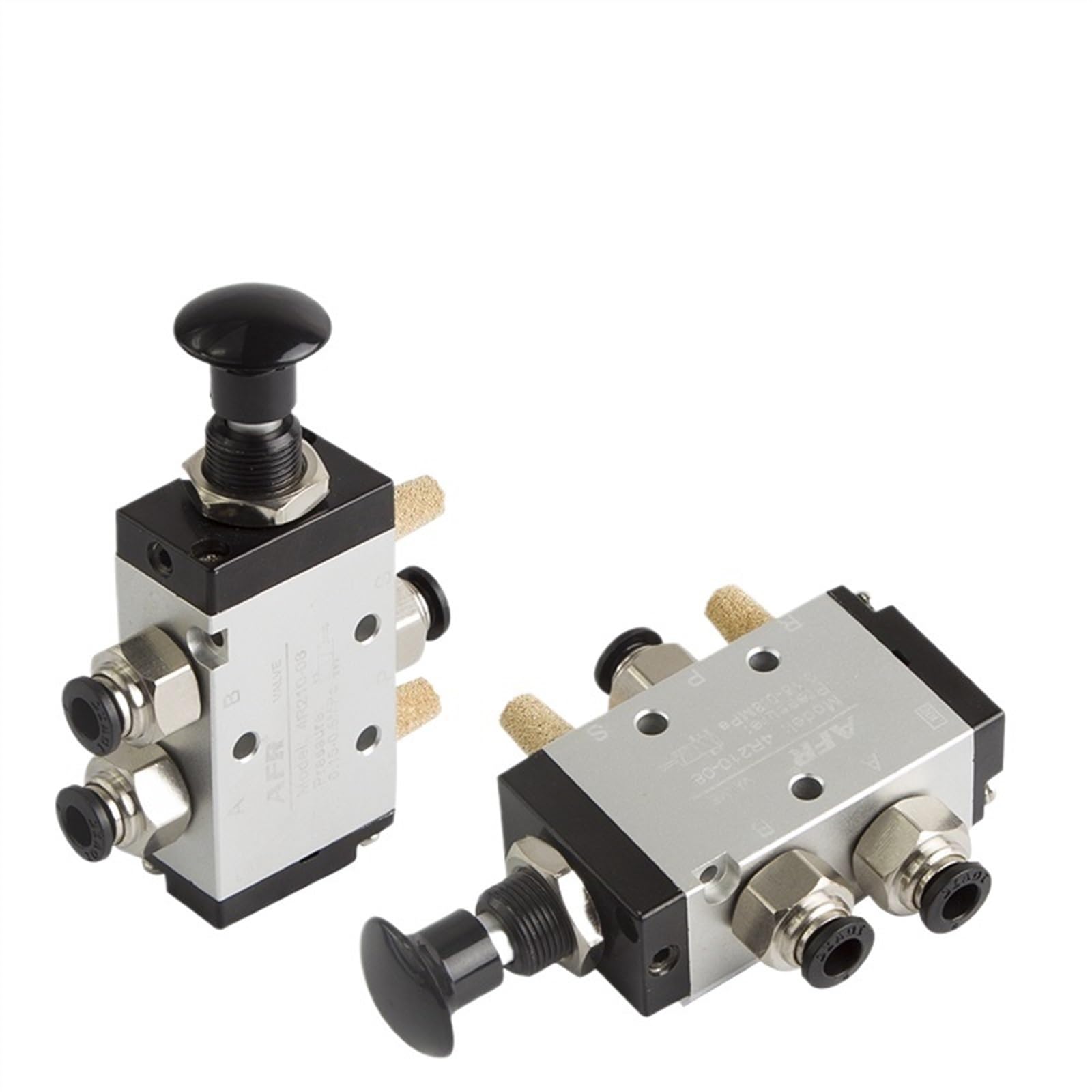 1 Pieza Válvula de tracción mecánica 4R310-10 4R210-8 Interruptor neumático Dos Tres vías 5 Pasos 4R110-6 4R410-15 Válvula de Cilindro de Control(4R210-8)