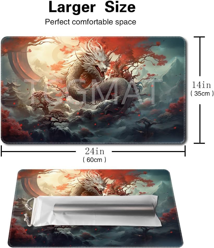 Amazon | MTG プレイマット サイズ 24 x 14インチ 無料収納バッグ 滑り