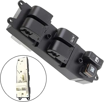 Driver Side Power Window Master Control Switch 1998 1999 2000 2001 2002 84820-35060 ABS Black