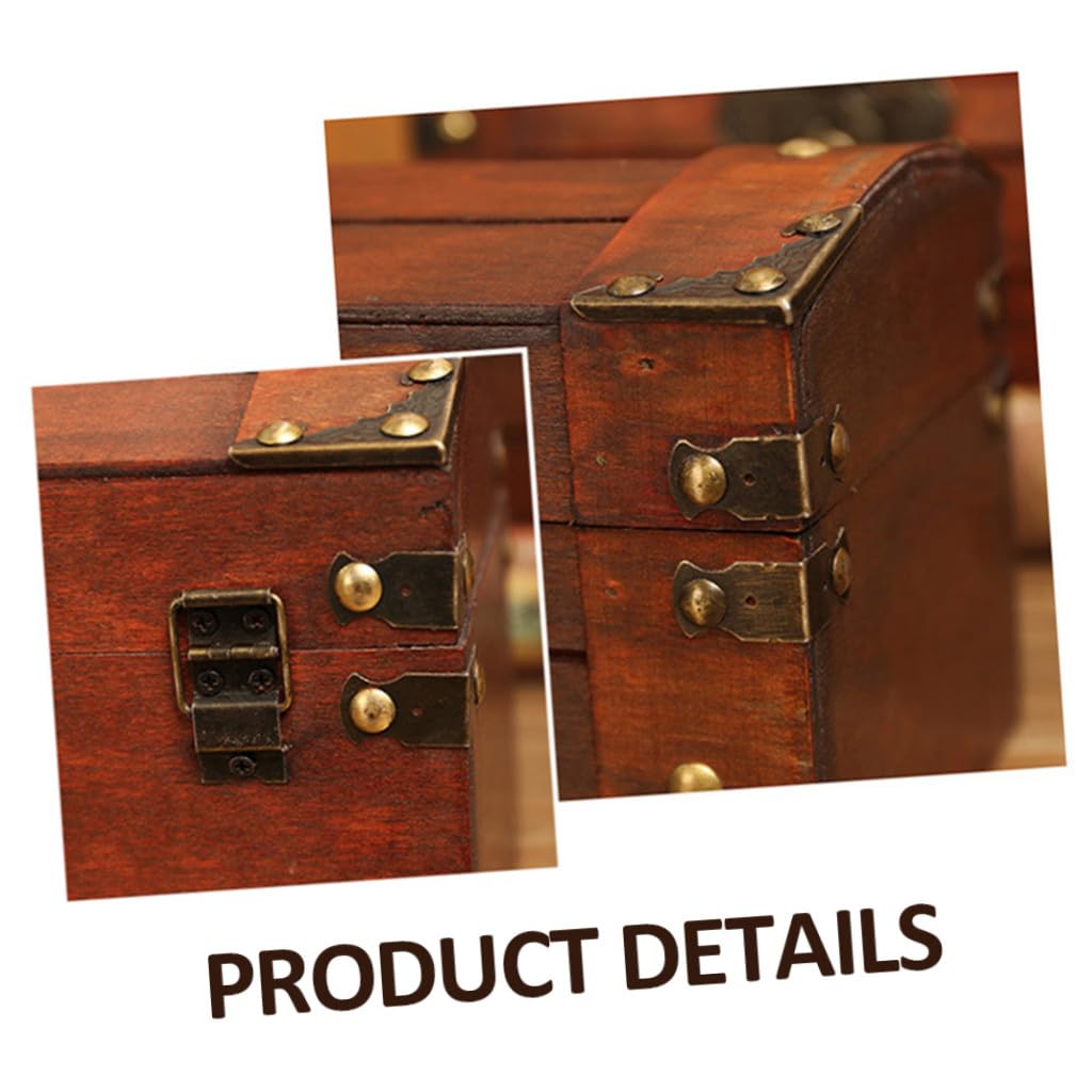LALAFINA Vintage Aufbewahrungsbox, Braune Retro Schatzkiste