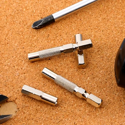 4 Pcs Hex Bit Holder, Impact Driver Socket Adapter, Hex to 1/4 Drive Adapter, Drill Bit Adapter for Quick Bit Change, Sockets, Screwdriver Converter - Image 3