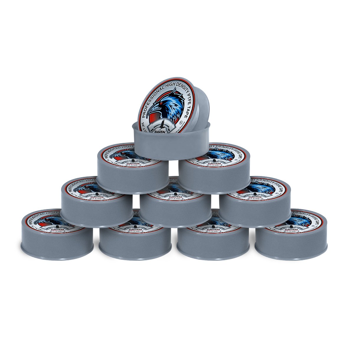 RAVEN TTC3496G-10 Cinta de Sellado, Gris, 3/4"