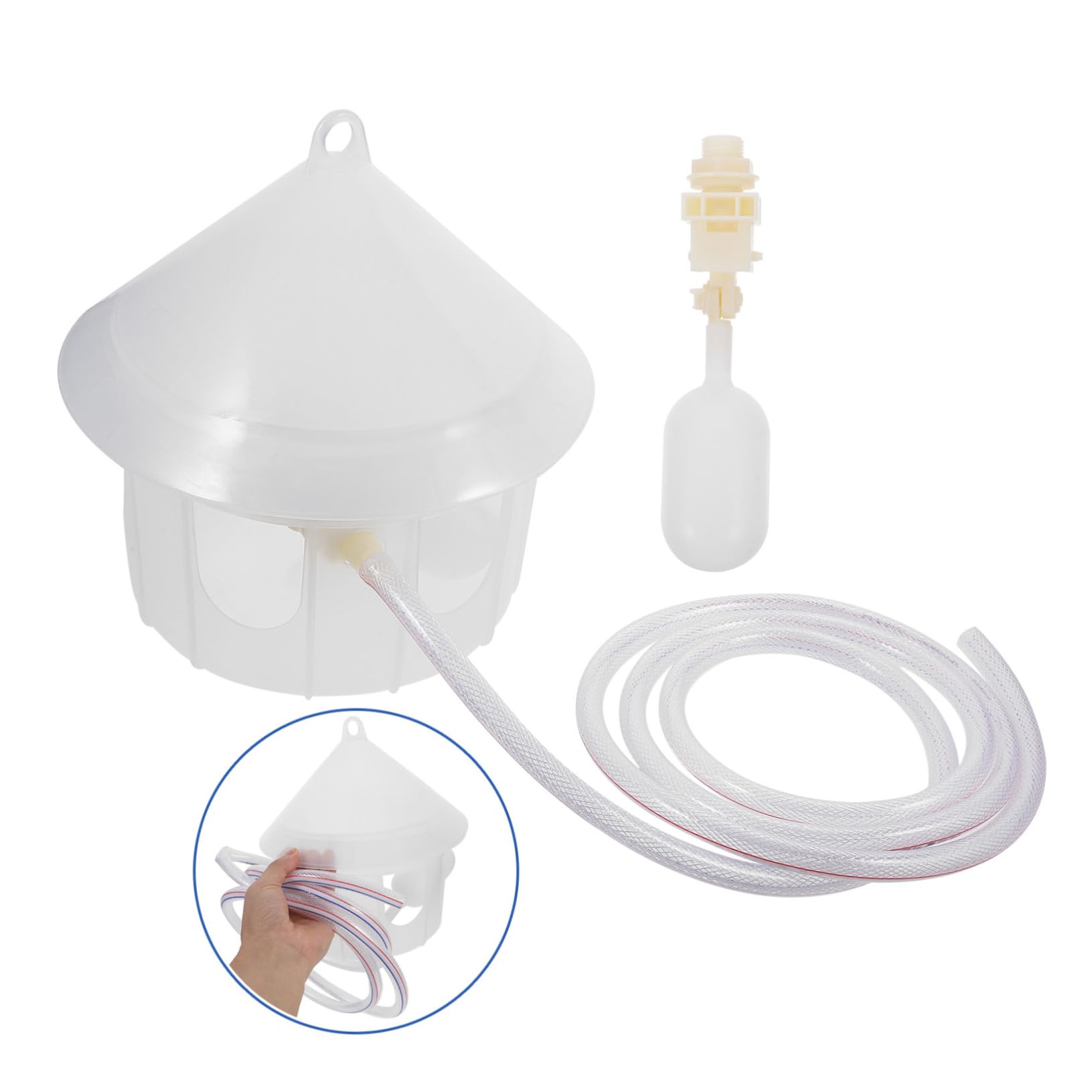 Toyvian Bebedero para Palomas Automático Dispensador De Agua para Jaula De Pájaros Comedero De Plástico Portátil para Palomas Accesorio para Pájaros