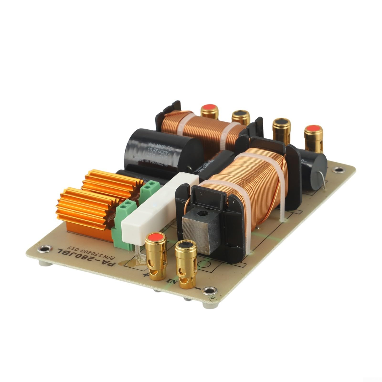 Crossover dorato 400 W per tweeter e bassi