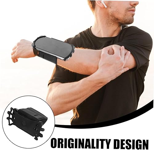 Miniatura 9 de Soporte para teléfono para correr, bandas de muñeca para teléfono celular, correa de teléfono, brazalete giratorio para ciclismo, brazalete para