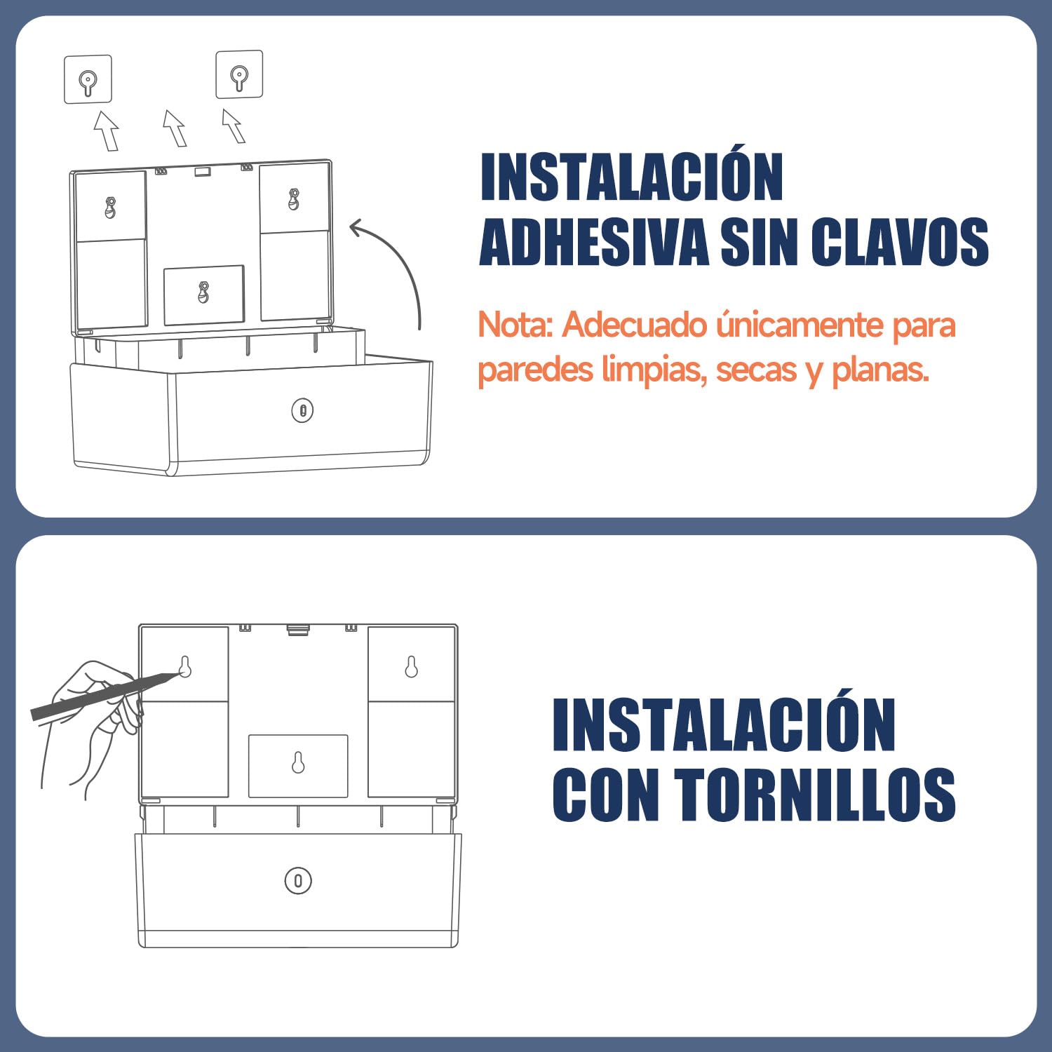 AIKE Dispensador Papel Secamano Pared 200+ Hojas Pliegue Z Toallas Multifold 25.4x7.8 cm Negro AK5102