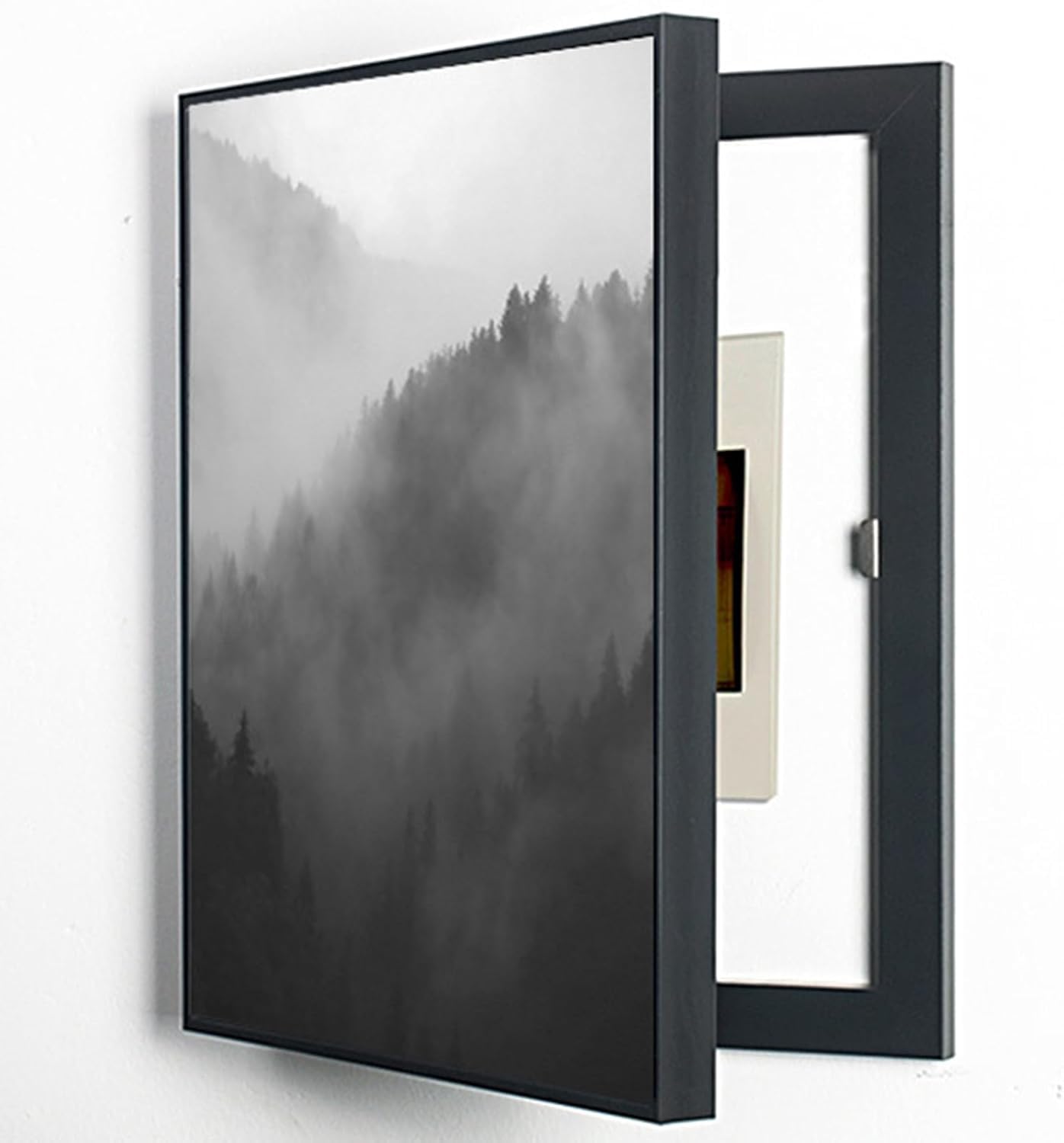Cubierta decorativa para caja de medidor, armario oculto de panel eléctrico para pared interior y exterior, se adapta a cajas eléctricas estándar