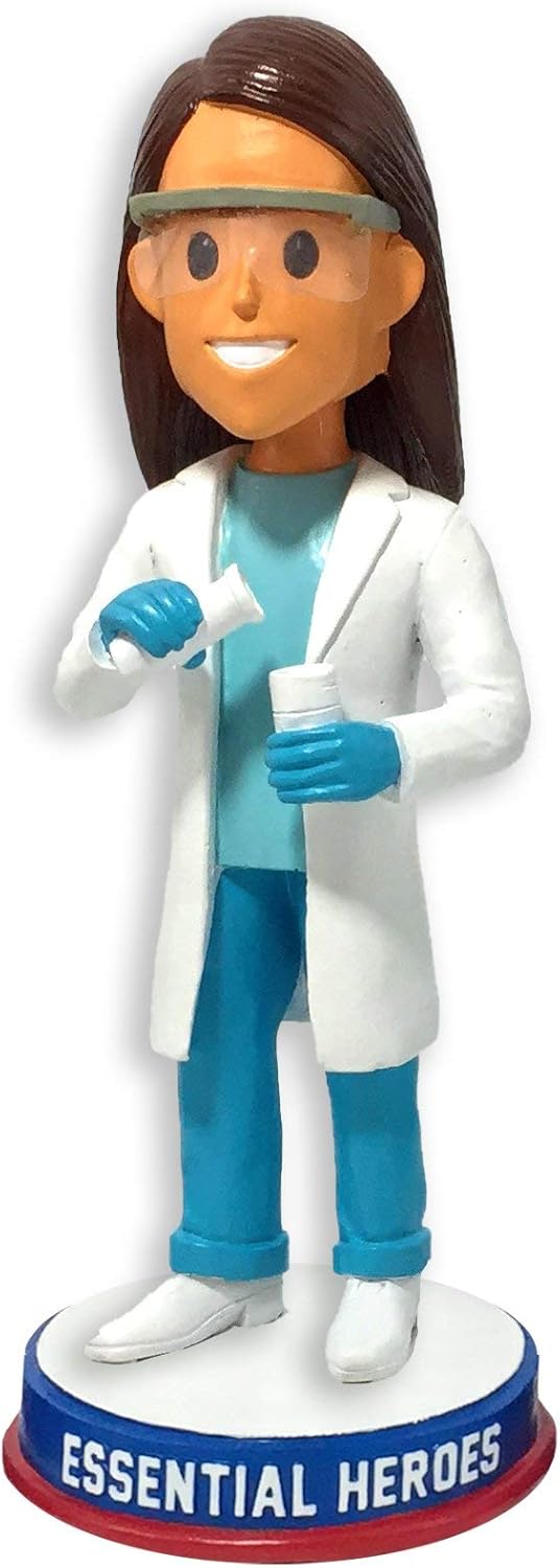 Scientist Lab Technicians Essential Heroes Bobblehead Female Light Skin Tone