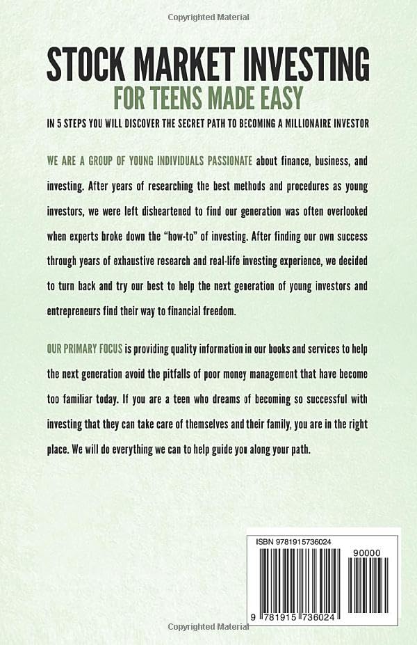 Stock Market Investing For Teens Made Easy: In 5 Steps You Will Discover The Secret Path to Becoming a Millionaire Investor. The Ultimate Teenagers Guide To Making Money And Uncovering Riches. - Image 2