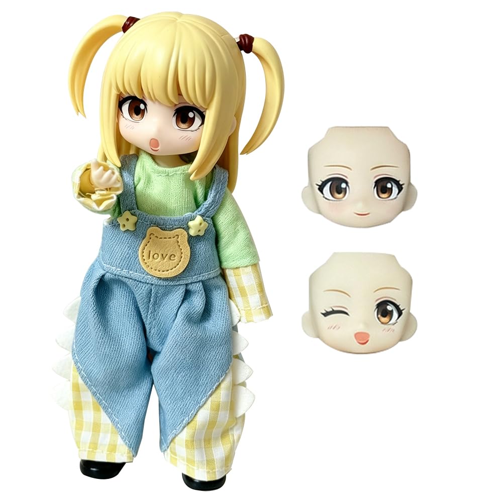 Amane - Figura de anime articulada, cara intercambiable, 14 cm
