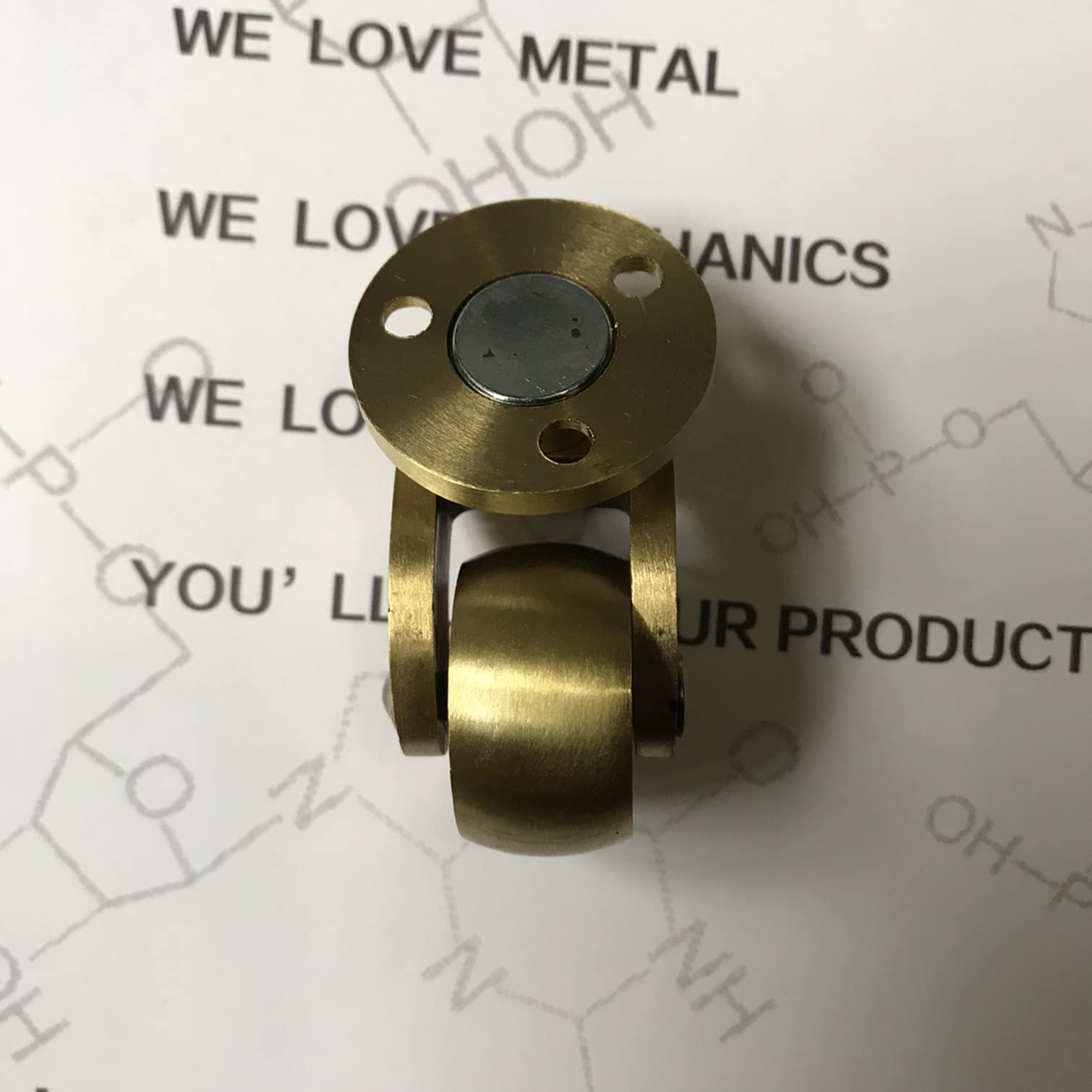 Robuste Möbelrollen aus Messing, 4 Stück, 25 mm, Antik-poliert, Dreh- und Transportrollen mit Schrauben, ideal für Vintage-Möbel und Heimdekoration