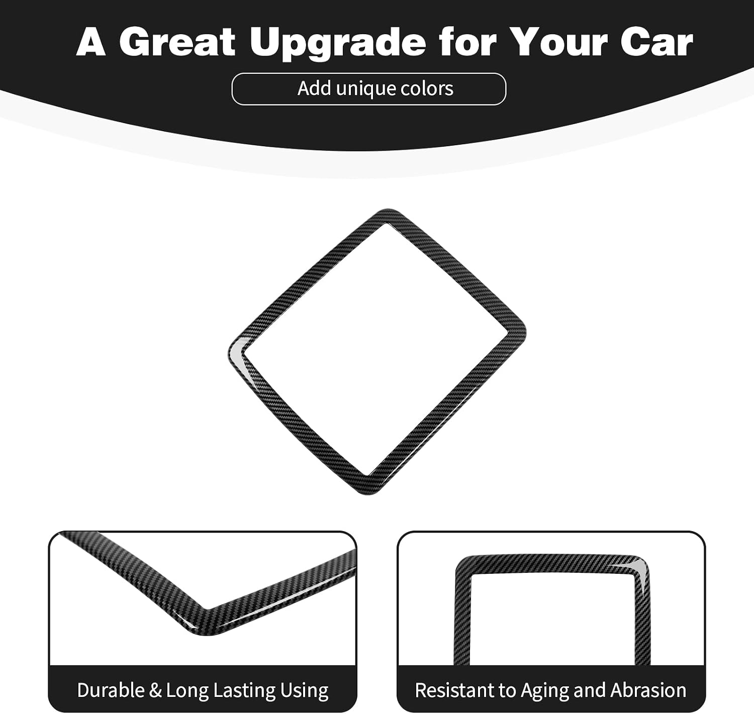 for Challenger Overhead Console Panel Trim Cover Fit for Dodge Challenger 2010-2023 Black Carbon Fiber Interior Accessories 1pcs