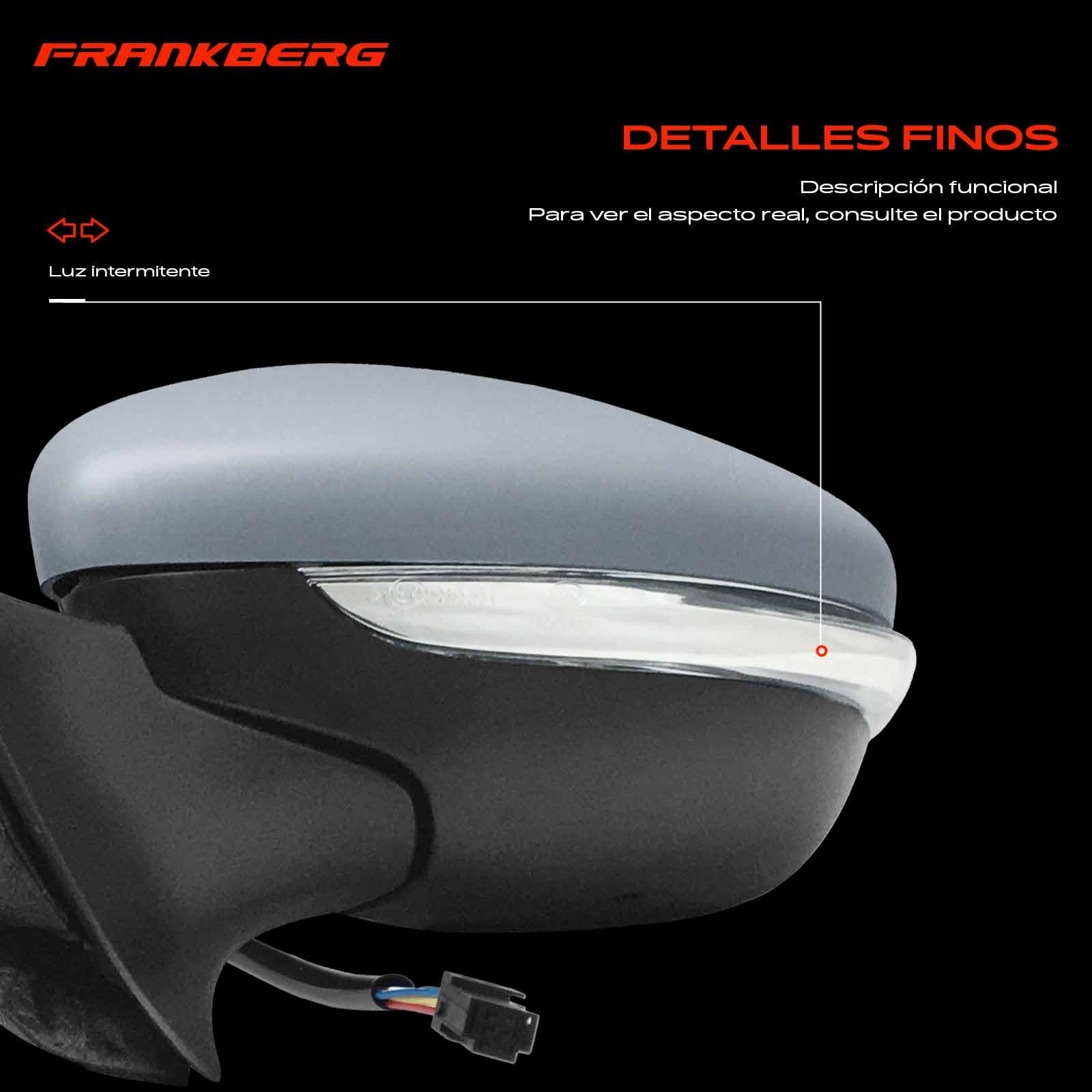 Frankberg Espejo exterior eléctrico izquierdo de 6 Polos 1607512980