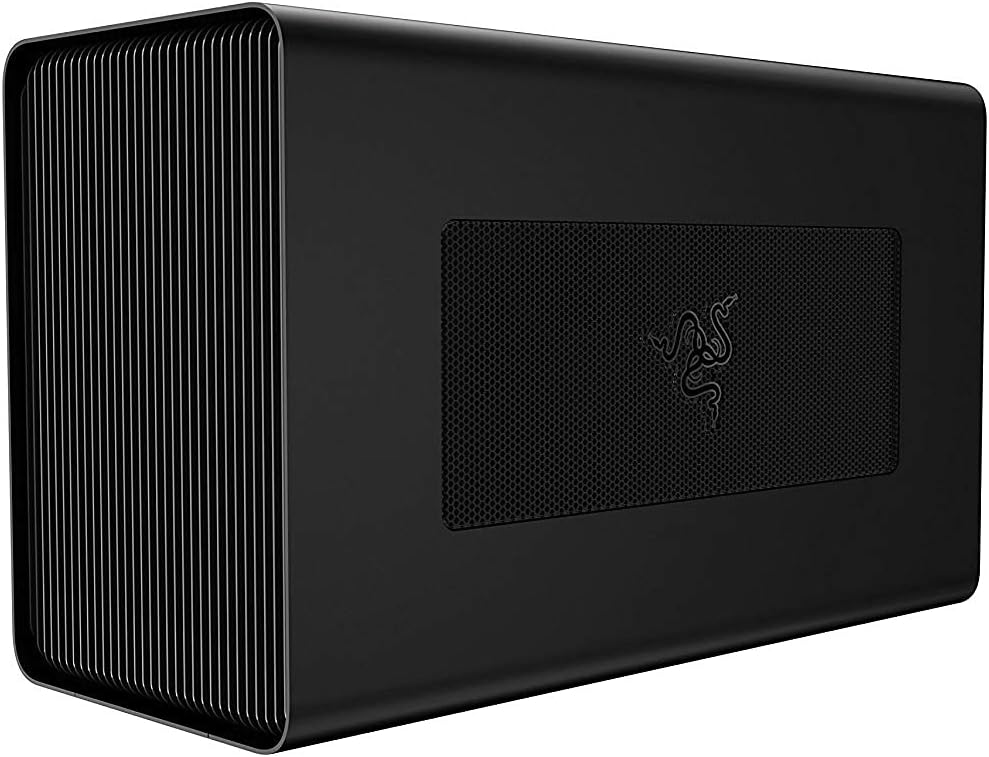 Razer Core X - External Graphics Card Case Compatible with Mac and Windows 10 Laptops with Thunderbolt 3 Connection - Black