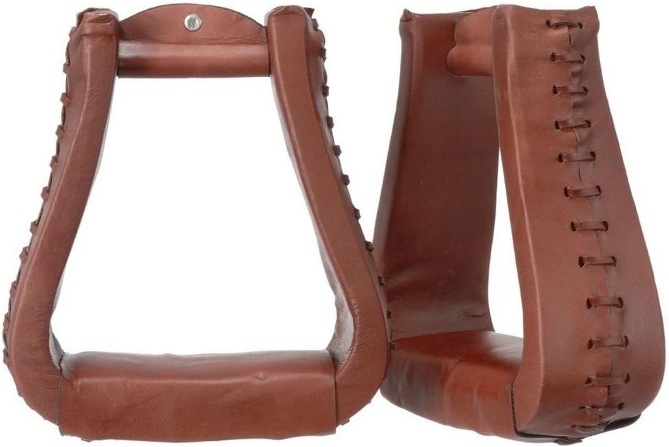 Oversized Leather Stirrups Medium Oil