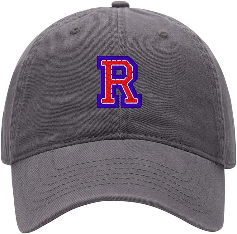 Baseball Cap Men Design Letter R Embroidered Washed Cotton Dad Hat Baseball Caps