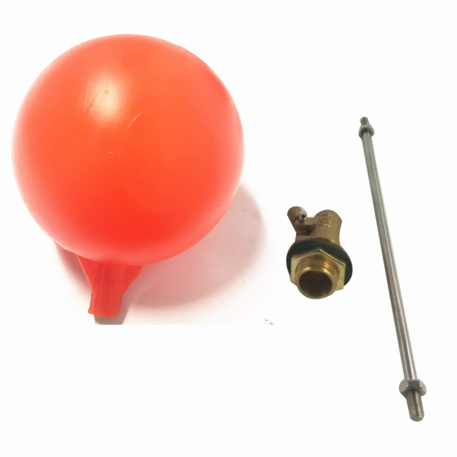 Vanne à flotteur en laiton de 1/2" avec flotteur en plastique pour réservoir et citerne et réservoirs d'expansion