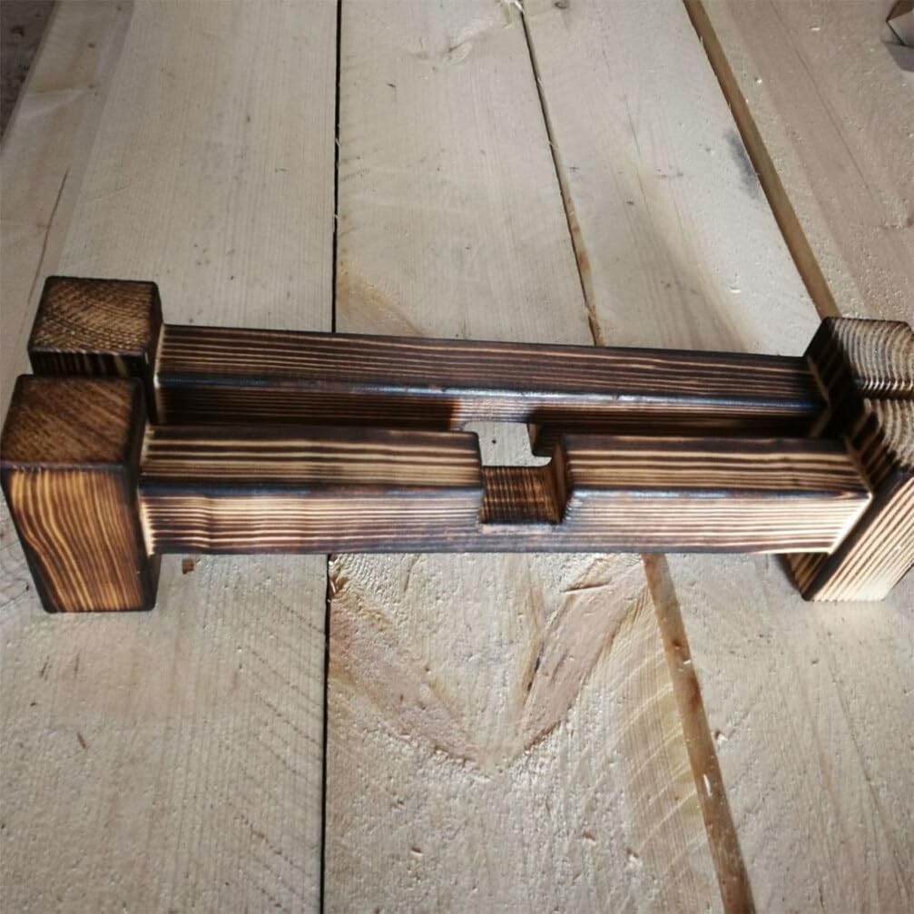 BESPORTBLE Wooden Plant Stand for Indoor Use Elegant Wood Flower Pot Rack for Display Space-saving Design Cross-shaped Structure for Home and Greenery Enhancement