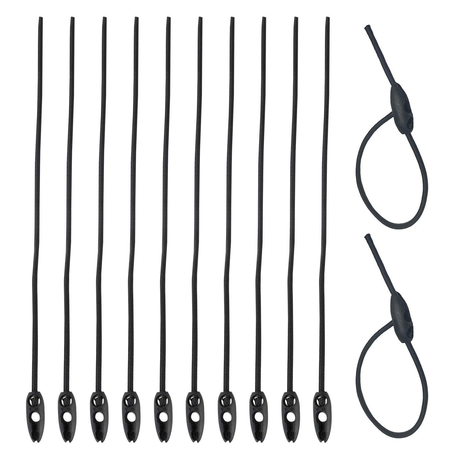 UBSIUH 12 Luggage Binding Ropes, Luggage Fixing Rubber Ropes, Elastic Straps, And Multi-Function Adjustment Ropes, Suitable For Bicycles, Motorcycles, And Tents.