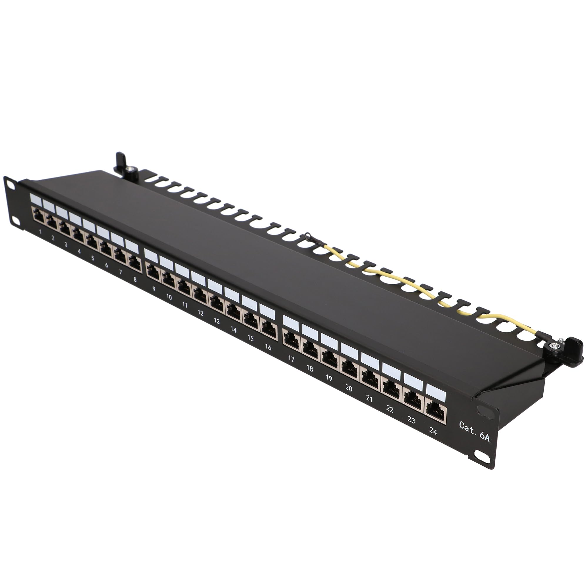 Extralink Patch Panel 24 puertos CAT6A STP apantallado 19 pulgadas RJ45