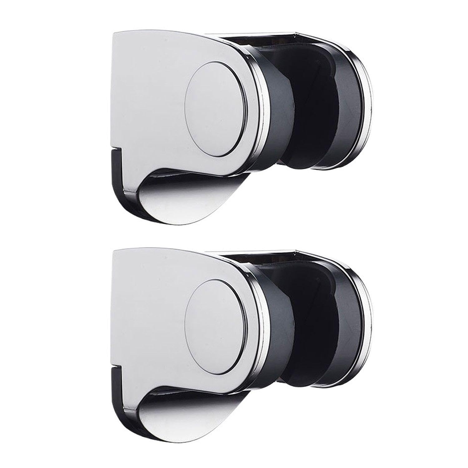 Staffa Doccia Fissa 2 Pezzi - Regolabile Per Soffione, Argento, Materiale ABS - Foto 8
