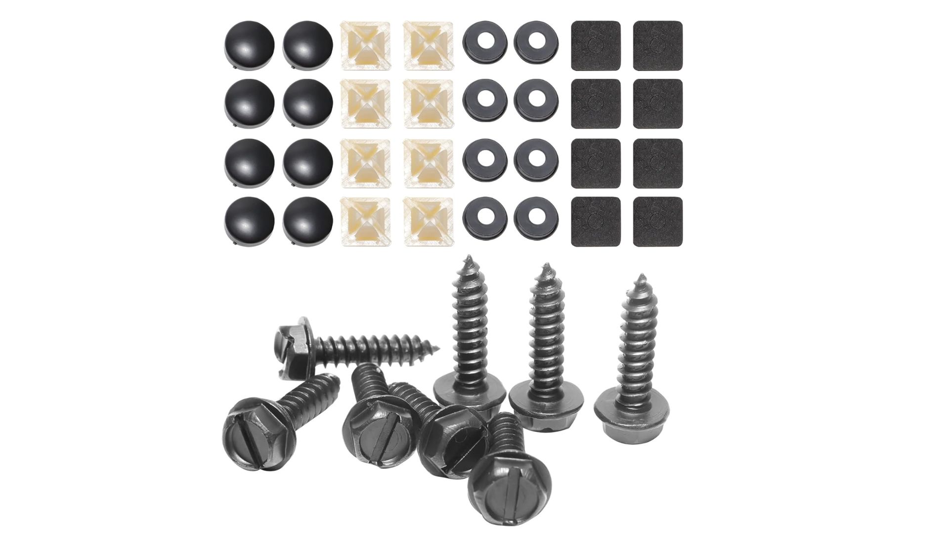 Amazon.com: RED WOLF License Plate Screws Kit Stainless Steel Bolt