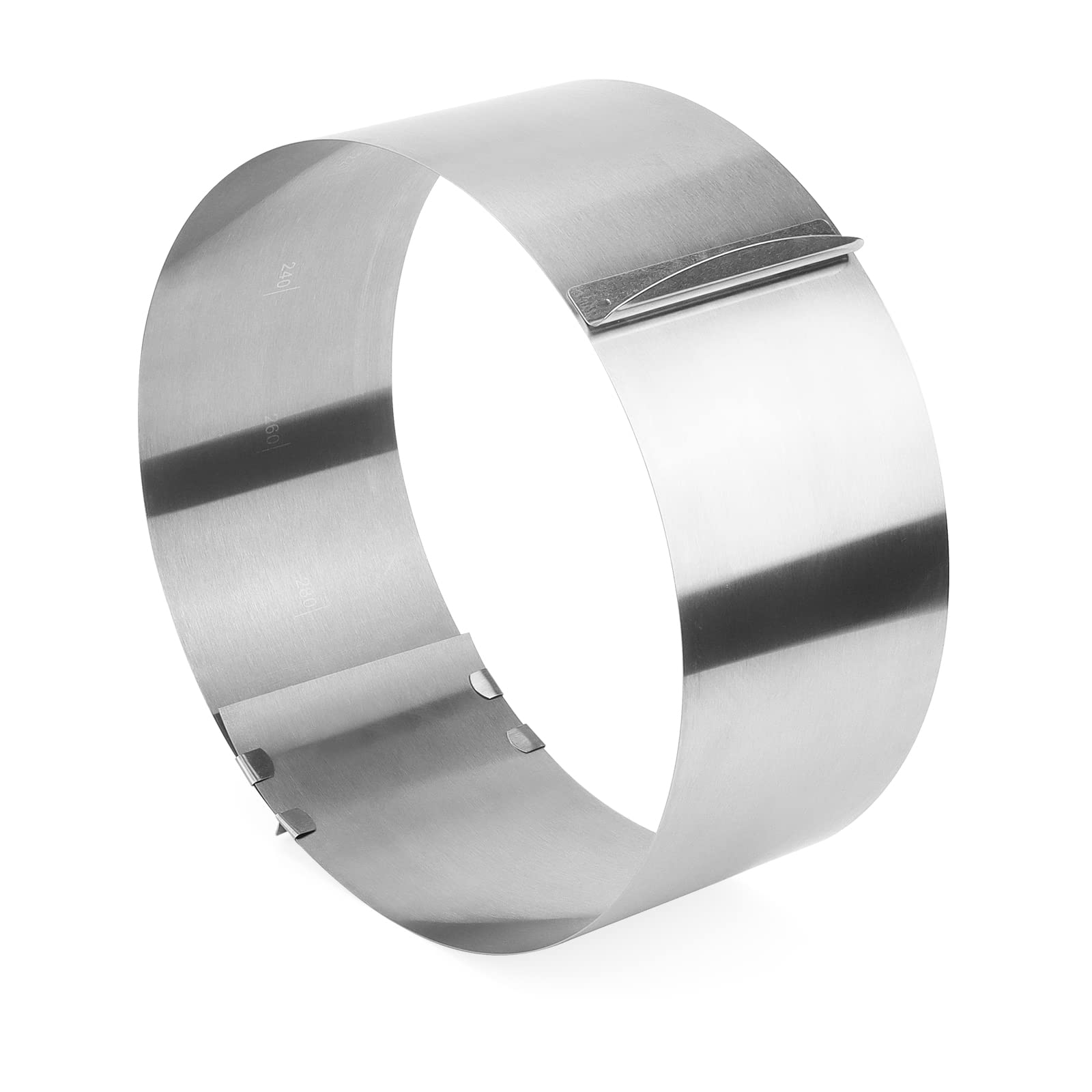 Tescoma Stampo per Dolci Torta in Acciaio Inox Rotondo Regolabile 16 cm colore Inox - Delicia