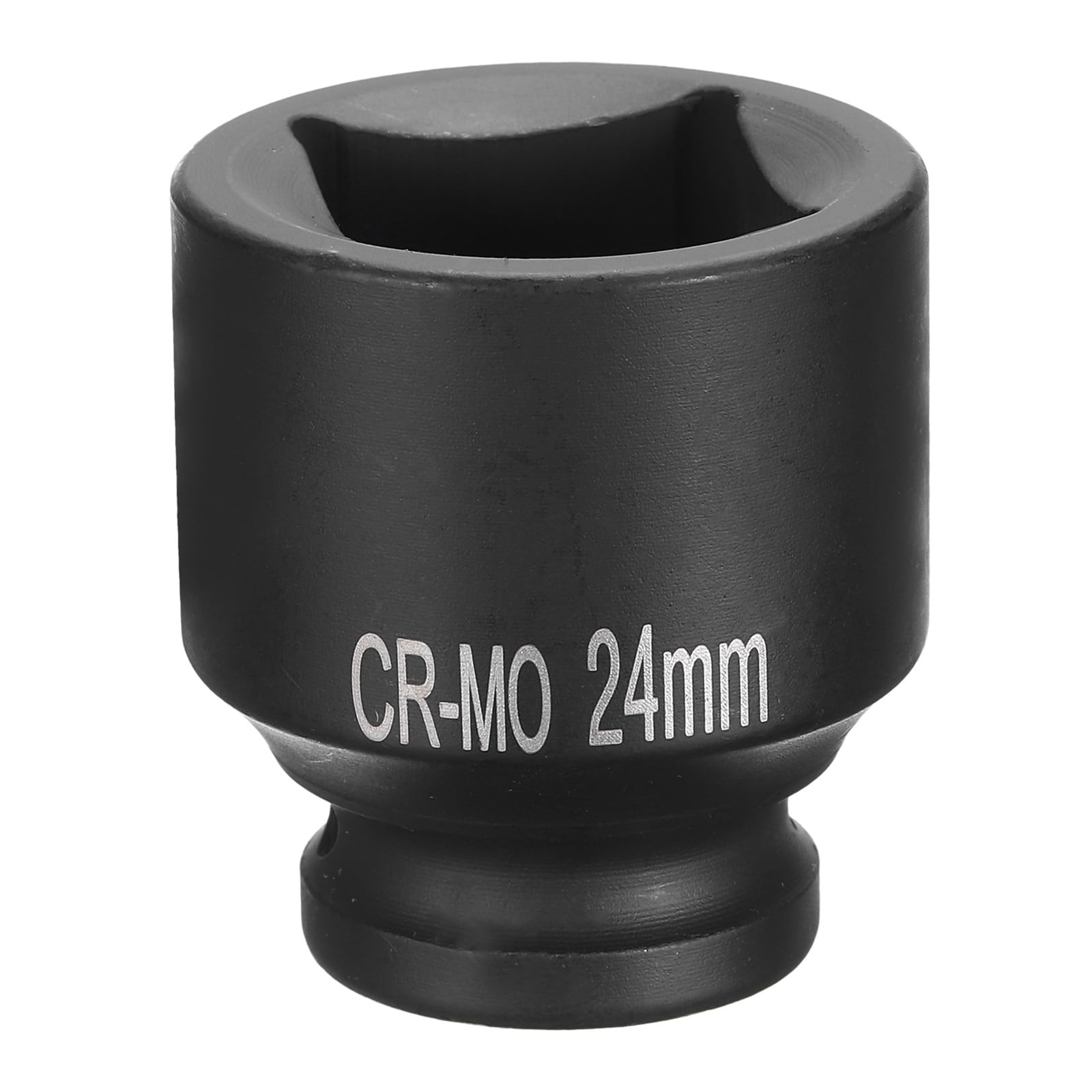 HARFINGTON 4 Point Square Socket 1/2" Drive 24mm Metric Square Impact Socket CR-MO Blackening Standard Wheel Sockets Pneumatic Socket Tool for Auto